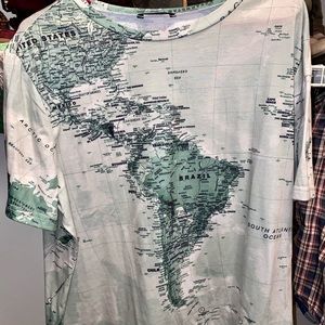 SHEIN map tee 1XL
